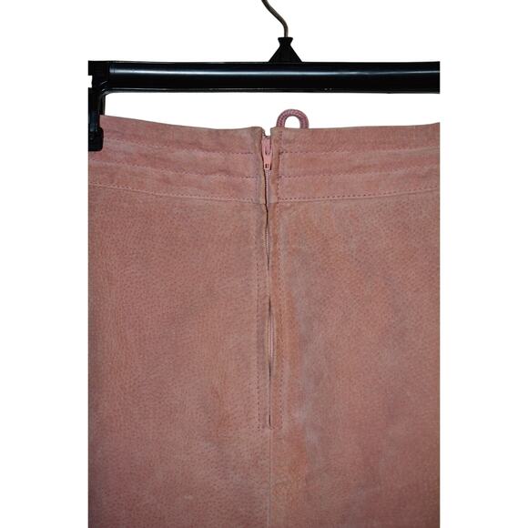 WILSONS LEATHER MAXIMA 12 Mini Skirt Mauve Pink Suede LINED NWT - Picture 9 of 12